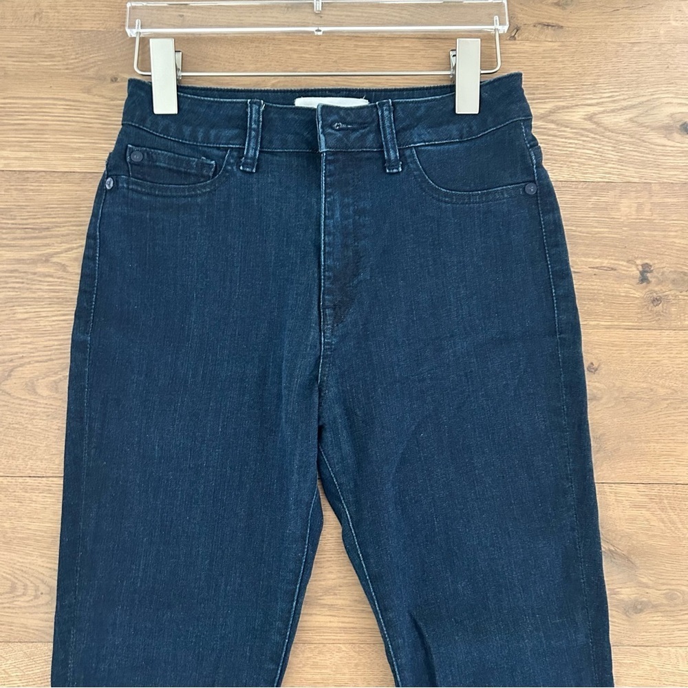 DL1961 No. 2 Trimtone Skinny Ankle Jeans Denim Pants High Rise Dark Blue Size 27 - Picture 3 of 14